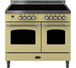 Britannia Fleet 100 RC10TIFLCR Electric Induction Range Cooker - Matte Cream & Stainless Steel